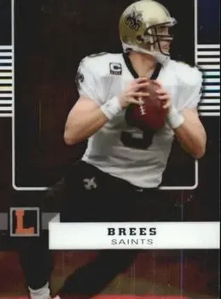 2008 Topps Letterman #1 - Drew Brees - New Orleans Saints
