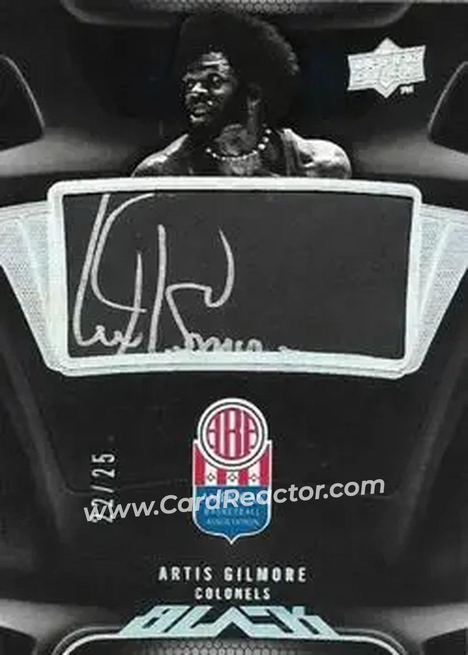 2008-09 UD Black - ABA Autographs #ABA-AG - Artis Gilmore - Kentucky Colonels - Front