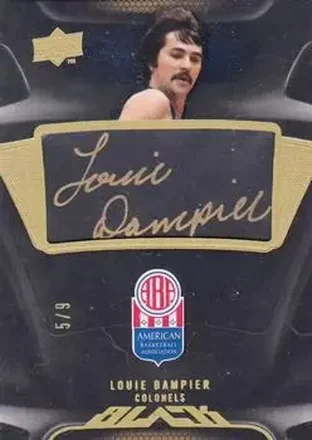 2008-09 UD Black - ABA Autographs Gold #ABA-LD - Louie Dampier - Kentucky Colonels