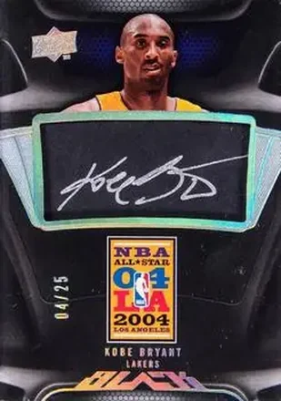 2008-09 UD Black - All-Star Autographs #AS-KB - Kobe Bryant - Los Angeles Lakers