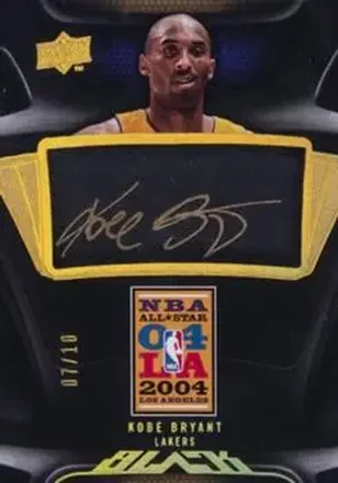 2008-09 UD Black - All-Star Autographs Gold #AS-KB - Kobe Bryant - Los Angeles Lakers