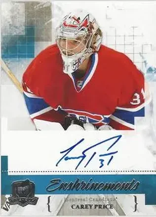 2010-11 Upper Deck The Cup - Enshrinements #CE-CP - Carey Price - Montreal Canadiens