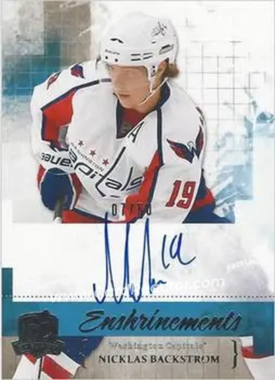2010-11 Upper Deck The Cup - Enshrinements #CE-NB - Nicklas Backstrom - Washington Capitals - Back 2010-11 Upper Deck The Cup - Enshrinements #CE-NB - Nicklas Backstrom - Washington Capitals - Back