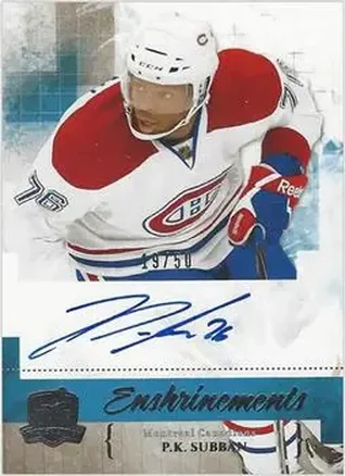 2010-11 Upper Deck The Cup - Enshrinements #CE-PS - P.K. Subban - Montreal Canadiens