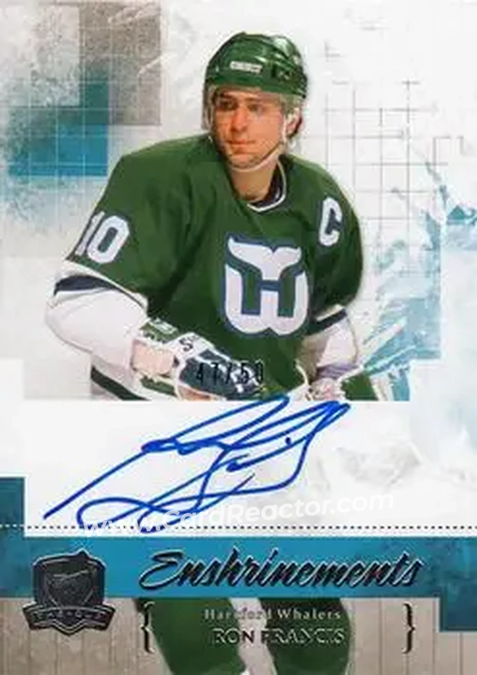 2010-11 Upper Deck The Cup - Enshrinements #CE-RF - Ron Francis - Hartford Whalers - Front