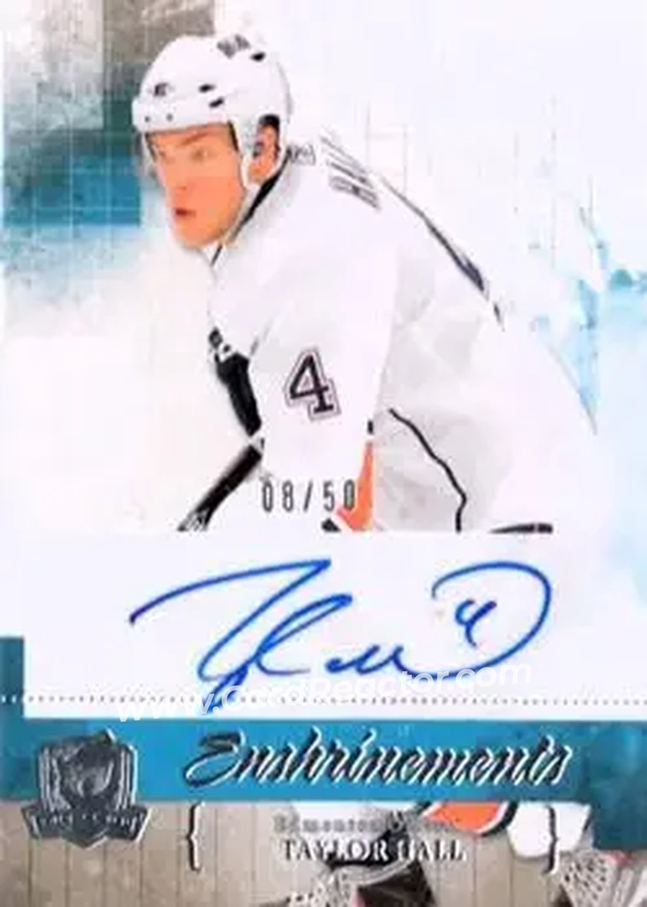 2010-11 Upper Deck The Cup - Enshrinements #CE-TH - Taylor Hall - Edmonton Oilers - Front