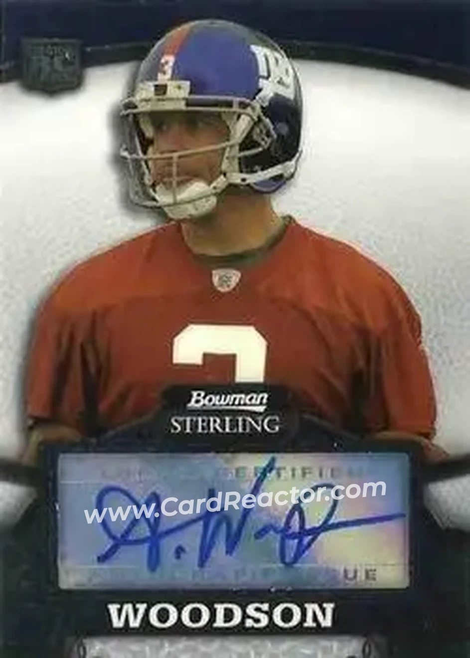 2008 Bowman Sterling #114 - Andre Woodson - New York Giants - Front