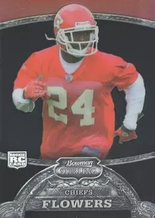 2008 Bowman Sterling - Black Refractors #3 - Brandon Flowers - Kansas City Chiefs