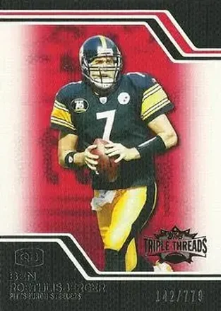 2008 Topps Triple Threads #5 - Ben Roethlisberger - Pittsburgh Steelers
