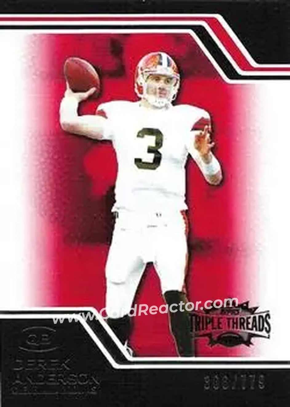 2008 Topps Triple Threads #11 - Derek Anderson - Cleveland Browns - Front