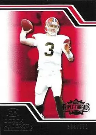2008 Topps Triple Threads #11 - Derek Anderson - Cleveland Browns