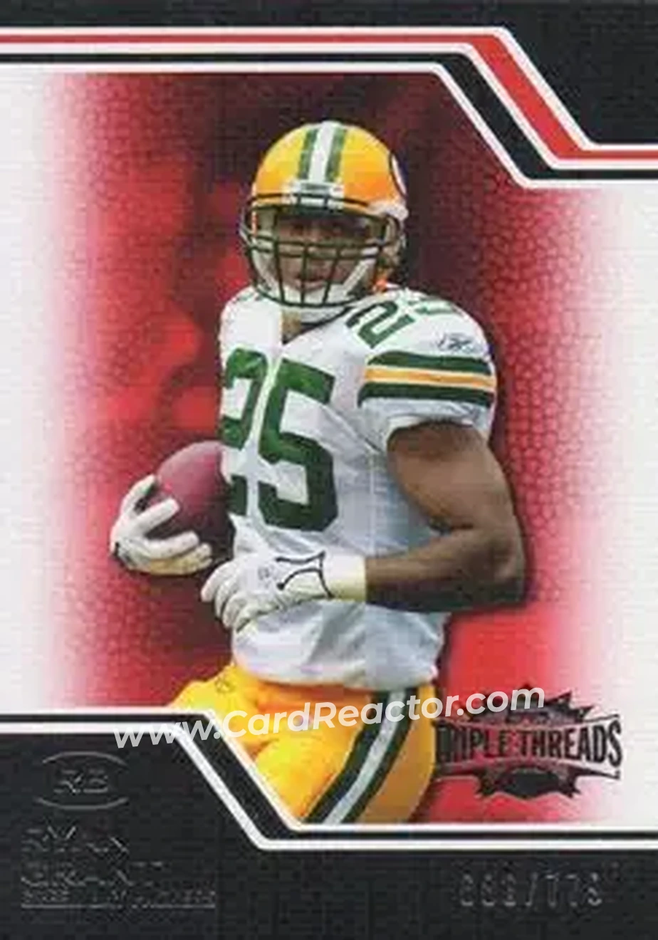 2008 Topps Triple Threads #44 - Ryan Grant - Green Bay Packers - Front