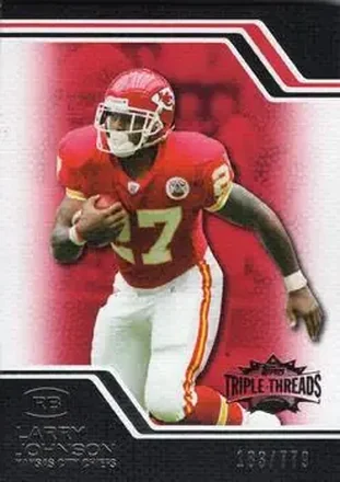 2008 Topps Triple Threads #45 - Larry Johnson - Kansas City Chiefs
