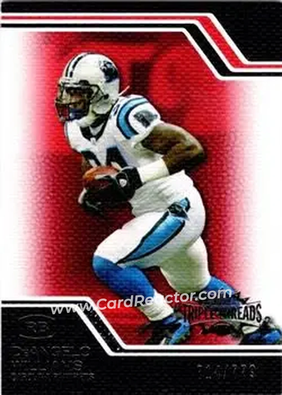 2008 Topps Triple Threads #50 - DeAngelo Williams - Carolina Panthers - Front