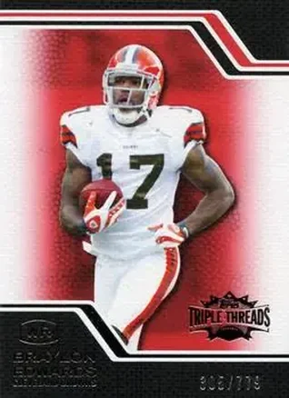 2008 Topps Triple Threads #59 - Braylon Edwards - Cleveland Browns