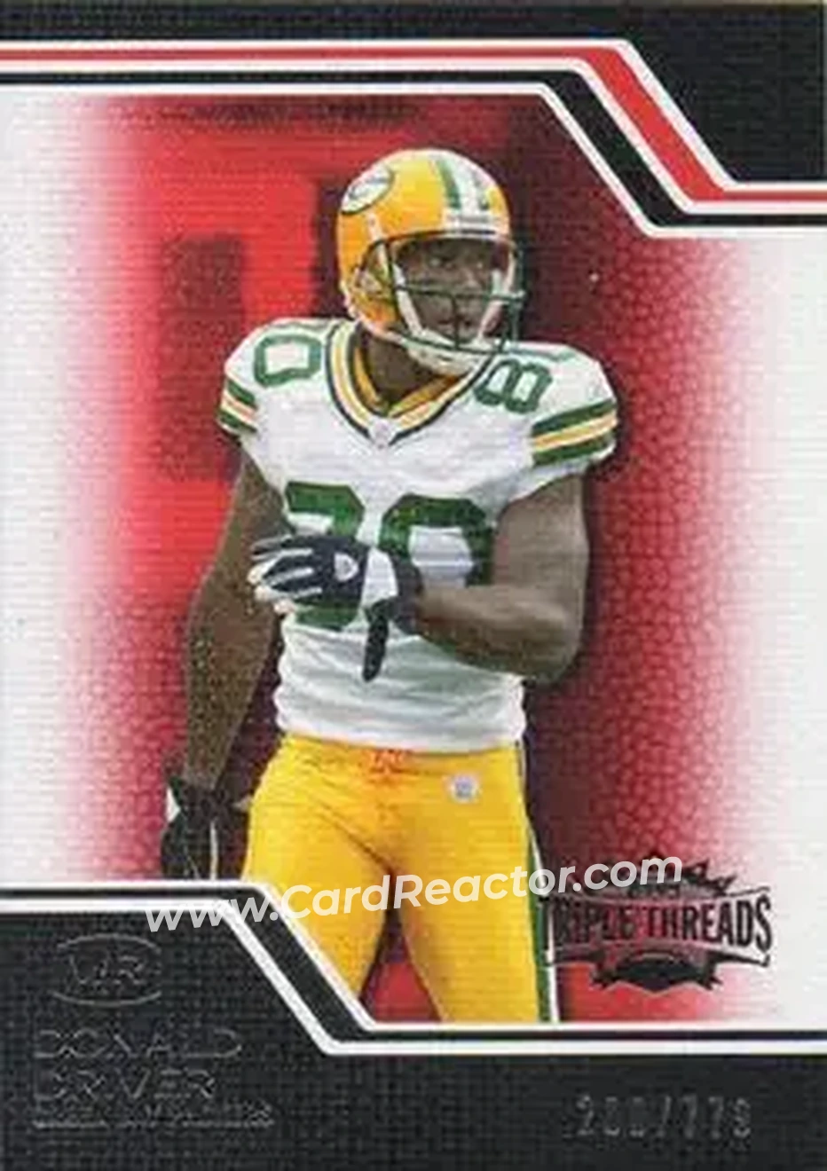 2008 Topps Triple Threads #71 - Donald Driver - Green Bay Packers - Front