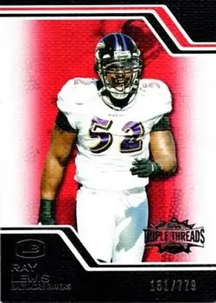 2008 Topps Triple Threads #87 - Ray Lewis - Baltimore Ravens