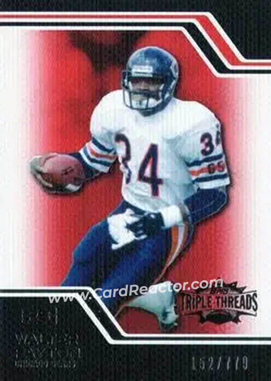 2008 Topps Triple Threads #95 - Walter Payton - Chicago Bears