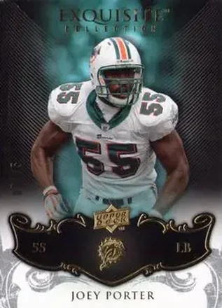 2008 Upper Deck Exquisite Collection #52 - Joey Porter - Miami Dolphins