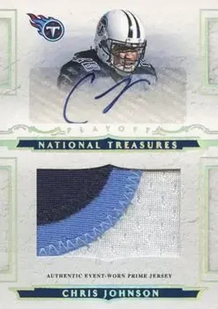 2008 Playoff National Treasures #105 - Chris Johnson - Tennessee Titans