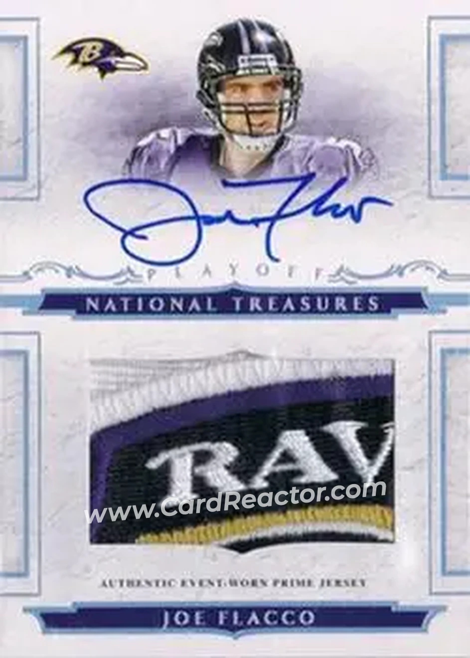 2008 Playoff National Treasures #112 - Joe Flacco - Baltimore Ravens - Front