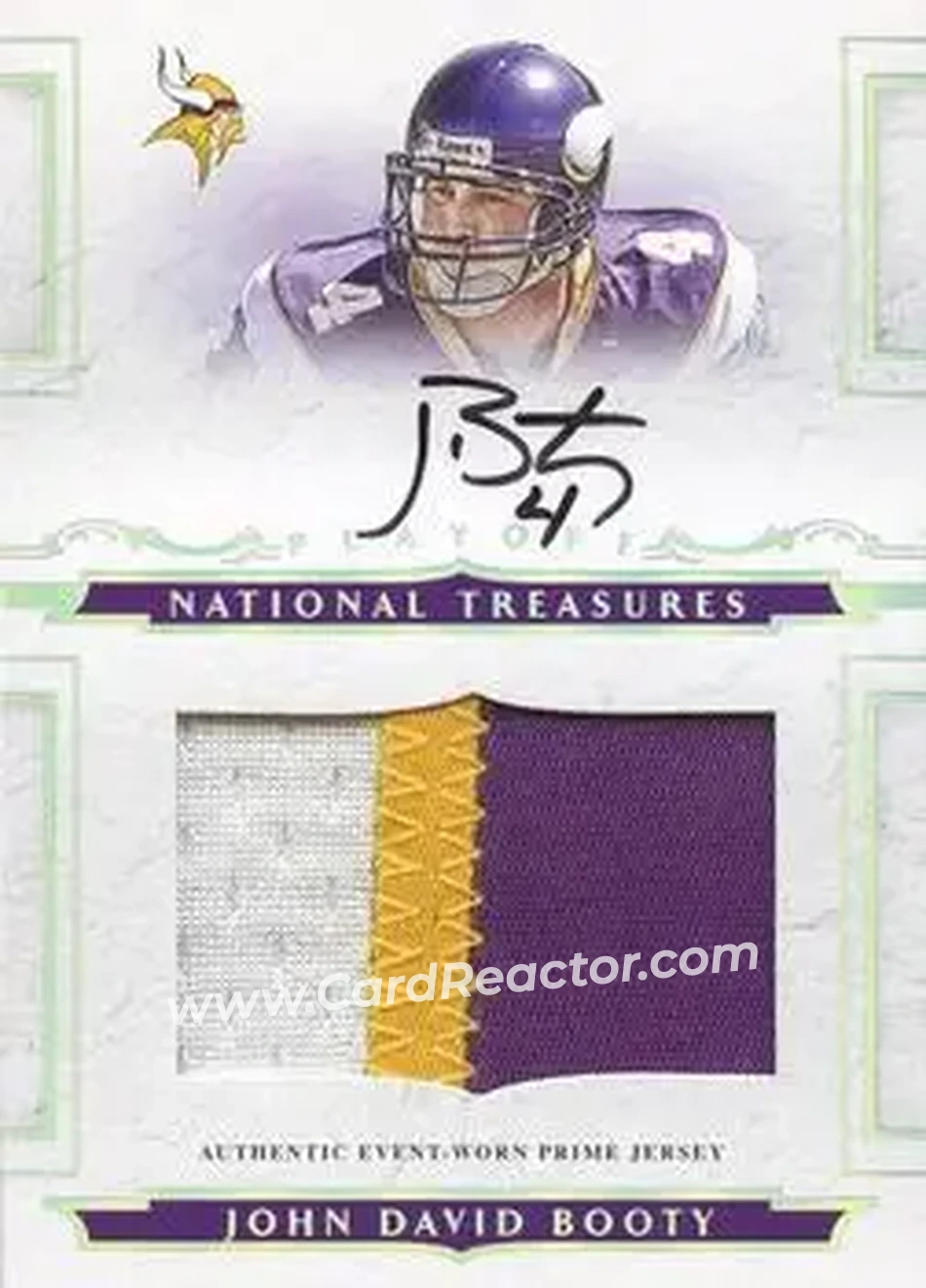 2008 Playoff National Treasures #116 - John David Booty - Minnesota Vikings - Front