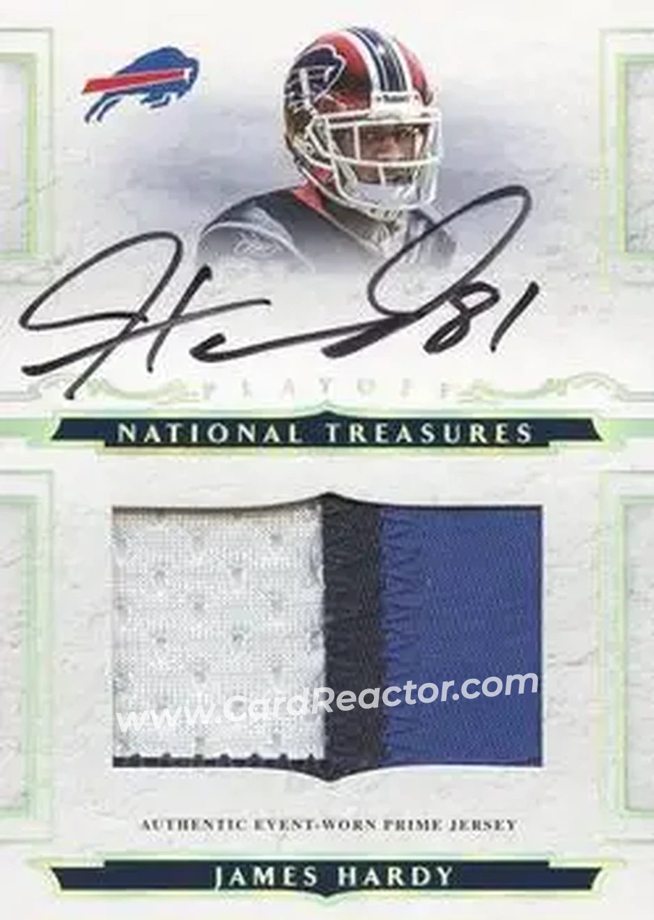 2008 Playoff National Treasures #121 - James Hardy - Buffalo Bills - Front