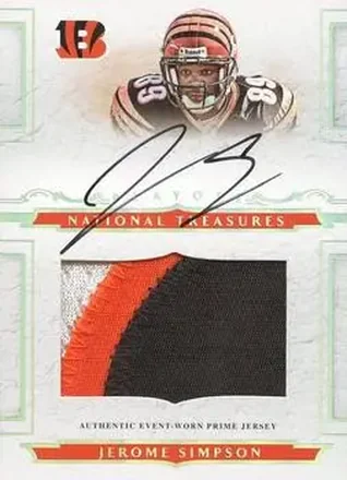 2008 Playoff National Treasures #123 - Jerome Simpson - Cincinnati Bengals