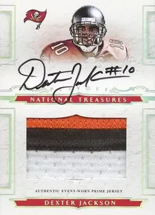 2008 Playoff National Treasures #127 - Dexter Jackson - Tampa Bay Buccaneers