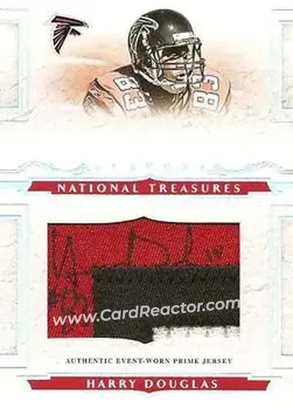 2008 Playoff National Treasures #130 - Harry Douglas - Atlanta Falcons - Front 2008 Playoff National Treasures #130 - Harry Douglas - Atlanta Falcons - Front