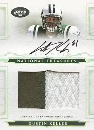 2008 Playoff National Treasures #132 - Dustin Keller - New York Jets