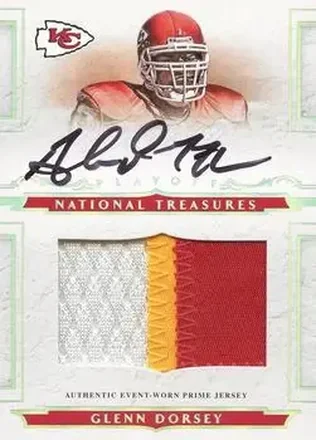 2008 Playoff National Treasures #133 - Glenn Dorsey - Kansas City Chiefs