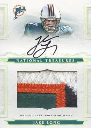 2008 Playoff National Treasures #134 - Jake Long - Miami Dolphins