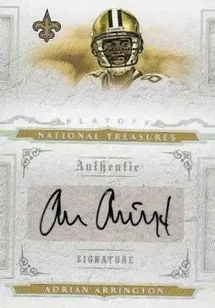 2008 Playoff National Treasures #135 - Adrian Arrington - New Orleans Saints