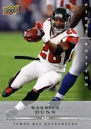 2008 Upper Deck First Edition #7 - Warrick Dunn - Tampa Bay Buccaneers