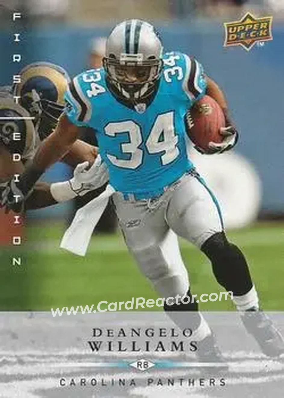 2008 Upper Deck First Edition #20 - DeAngelo Williams - Carolina Panthers - Front