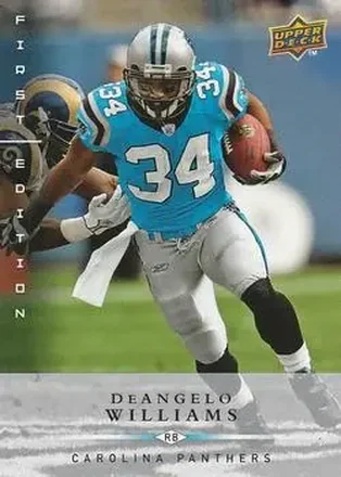 2008 Upper Deck First Edition #20 - DeAngelo Williams - Carolina Panthers