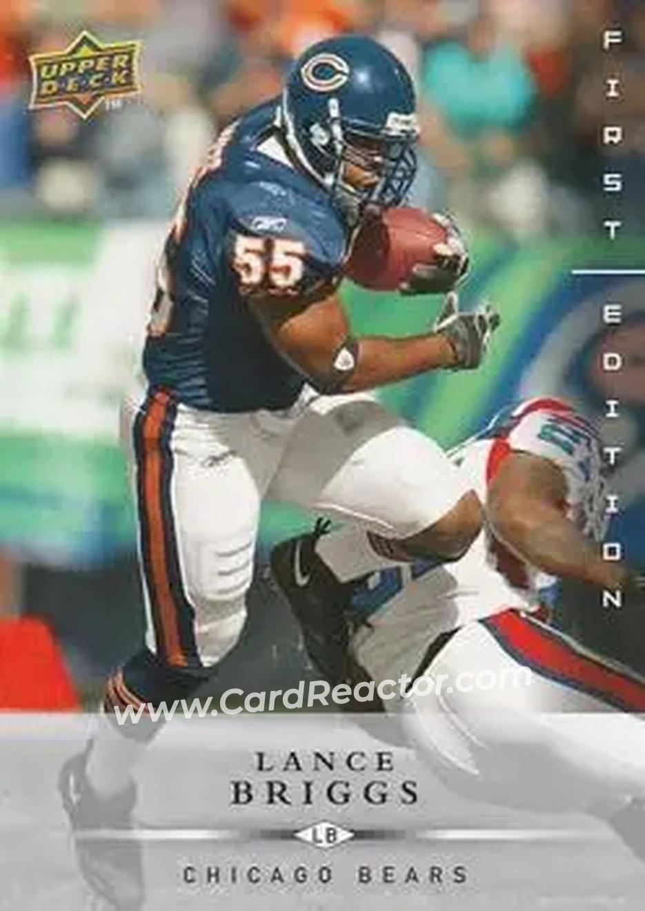 2008 Upper Deck First Edition #25 - Lance Briggs - Chicago Bears - Front