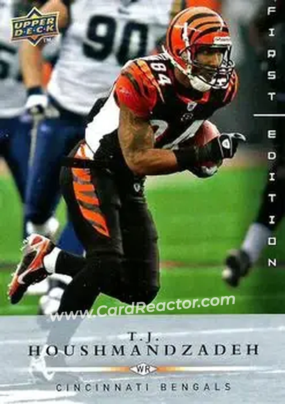 2008 Upper Deck First Edition #29 - T.J. Houshmandzadeh - Cincinnati Bengals - Front 2008 Upper Deck First Edition #29 - T.J. Houshmandzadeh - Cincinnati Bengals - Front