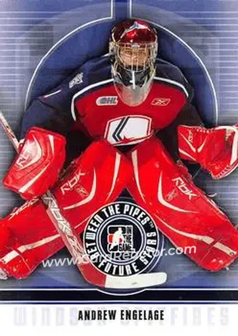 2008-09 In The Game Between The Pipes #3 - Andrew Engelage - Windsor Spitfires - Front