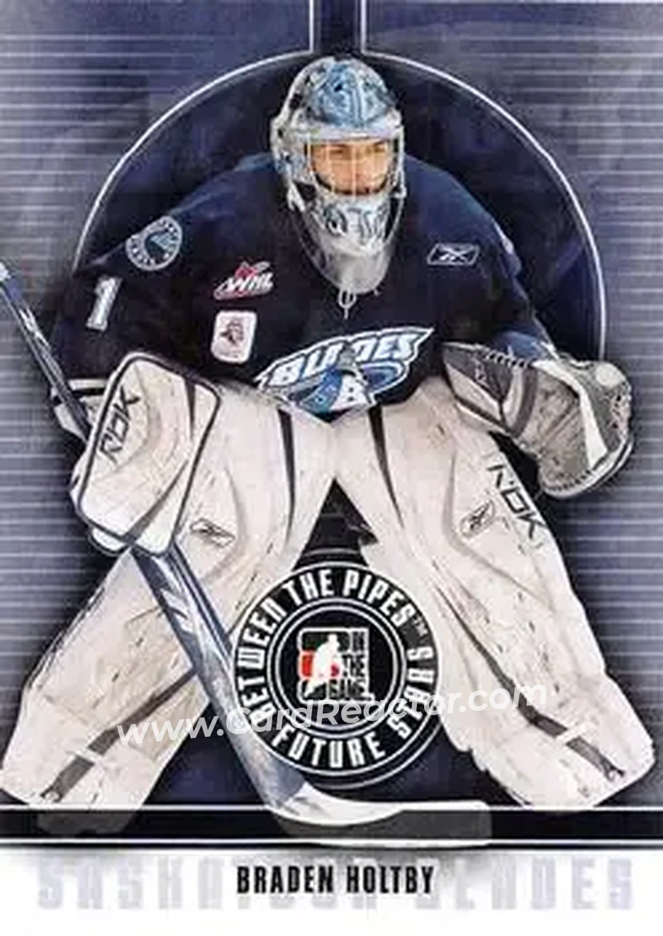 2008-09 In The Game Between The Pipes #6 - Braden Holtby - Saskatoon Blades - Front