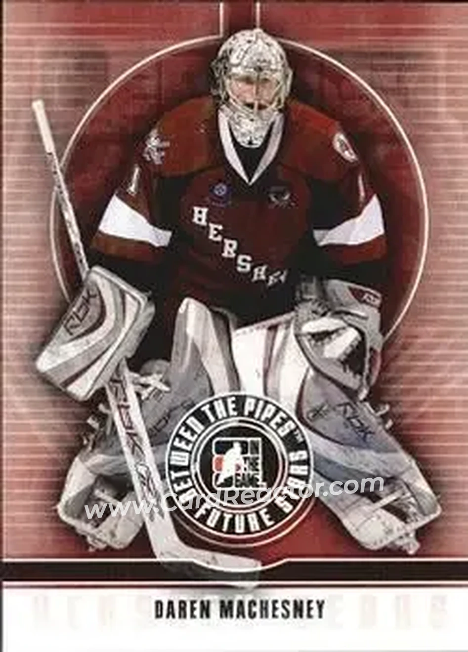 2008-09 In The Game Between The Pipes #14 - Daren Machesney - Hershey Bears - Front