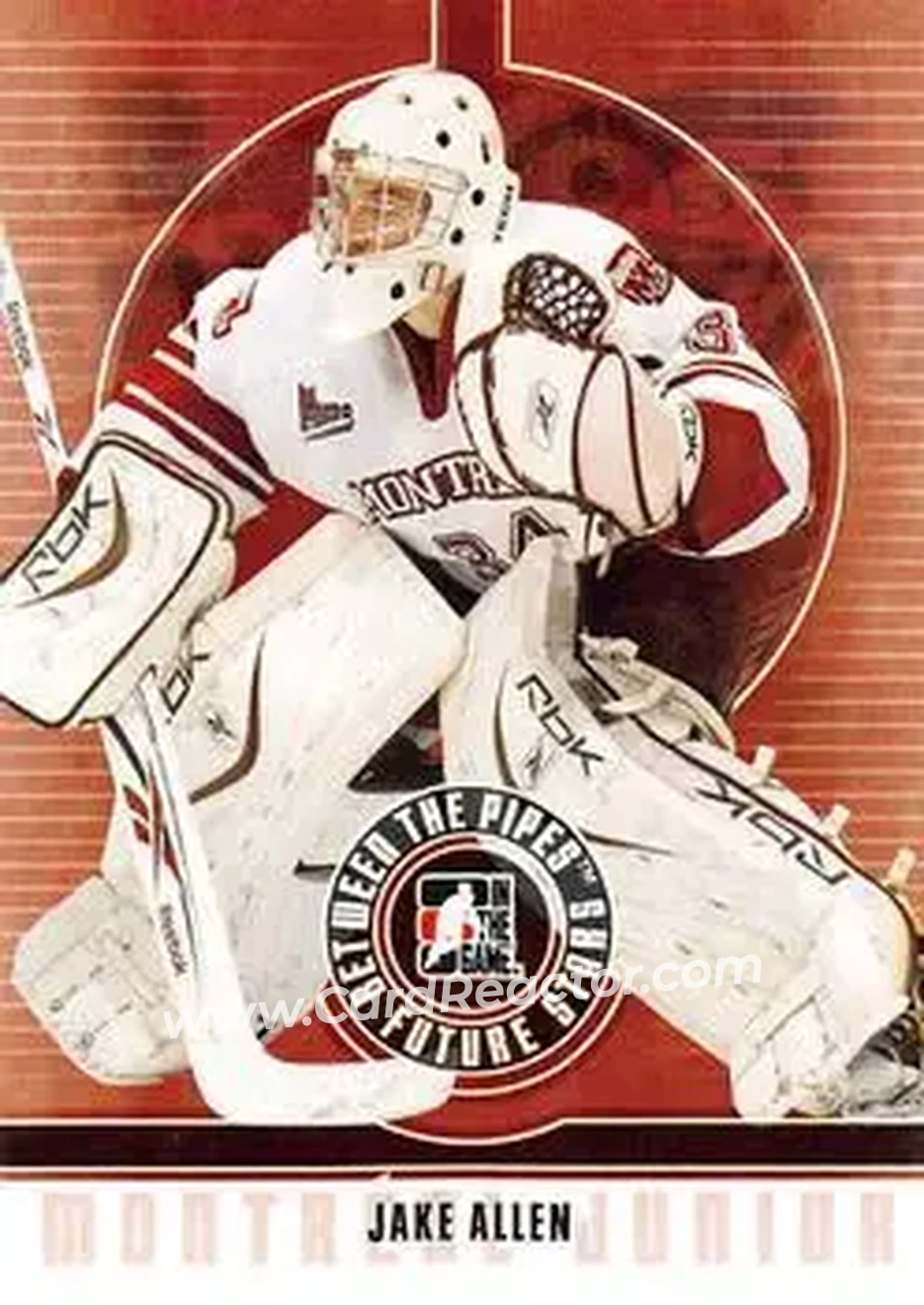 2008-09 In The Game Between The Pipes #18 - Jake Allen - Montreal Juniors - Front