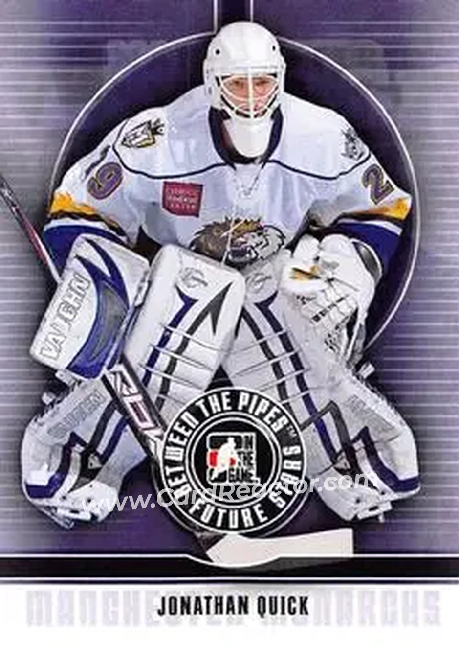 2008-09 In The Game Between The Pipes #24 - Jonathan Quick - Manchester Monarchs - Front