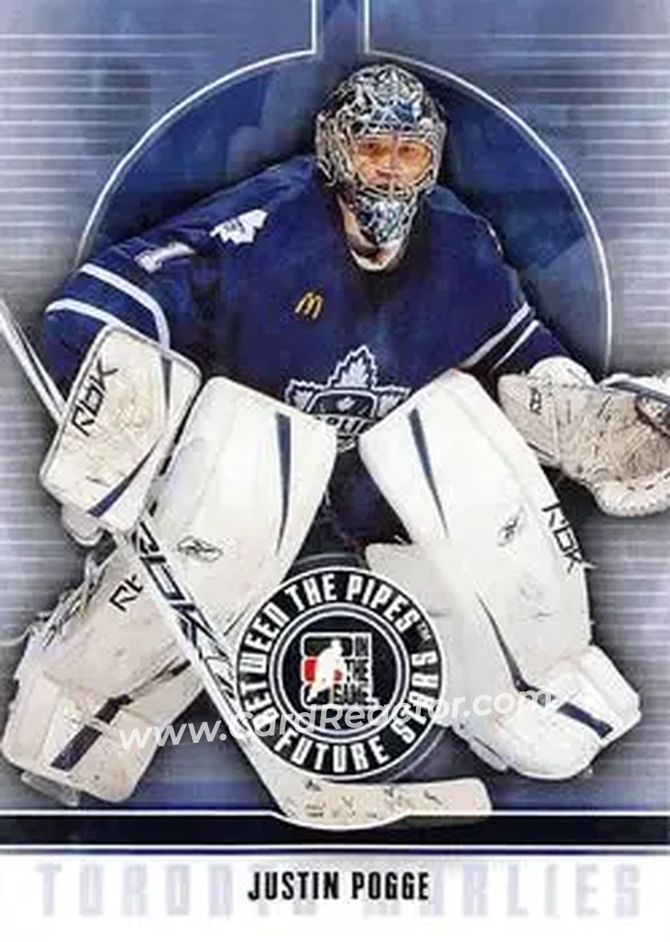 2008-09 In The Game Between The Pipes #26 - Justin Pogge - Toronto Marlies - Front