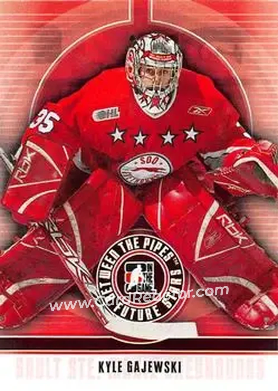 2008-09 In The Game Between The Pipes #29 - Kyle Gajewski - Sault Ste. Marie Greyhounds