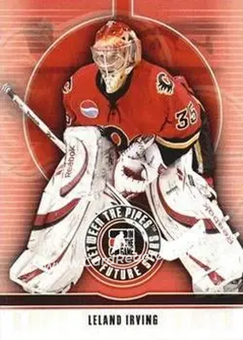 2008-09 In The Game Between The Pipes #30 - Leland Irving - Quad City Flames - Front