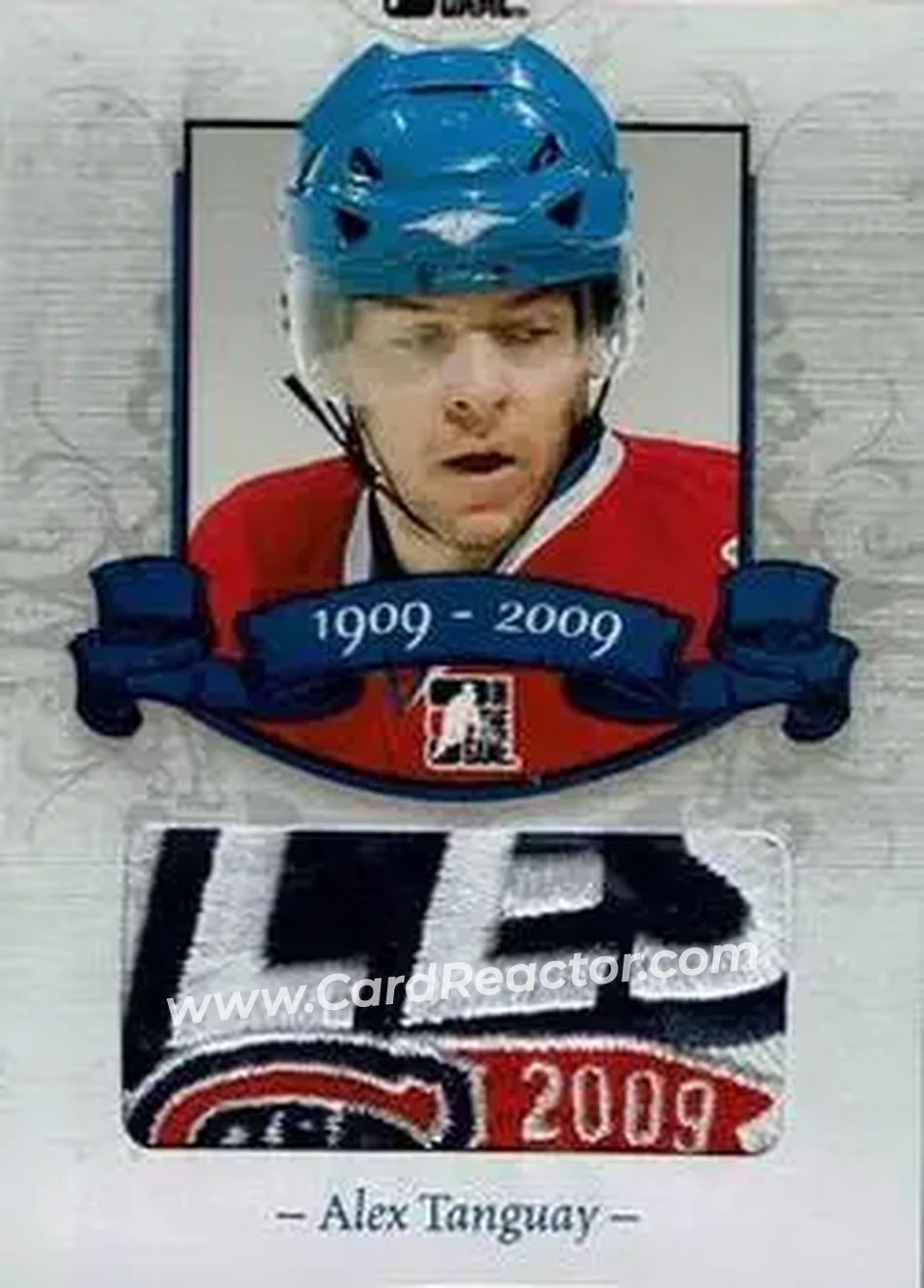 2008-09 In The Game Bleu Blanc et Rouge #1 - Alex Tanguay - Montreal Canadiens - Front 2008-09 In The Game Bleu Blanc et Rouge #1 - Alex Tanguay - Montreal Canadiens - Front