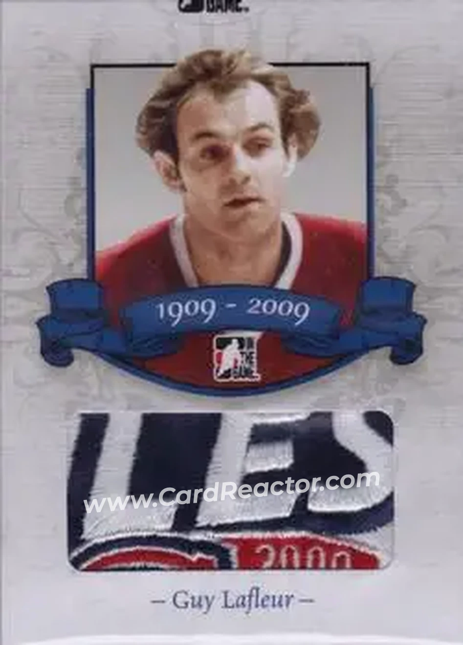 2008-09 In The Game Bleu Blanc et Rouge #18 - Guy Lafleur - Montreal Canadiens - Front 2008-09 In The Game Bleu Blanc et Rouge #18 - Guy Lafleur - Montreal Canadiens - Front