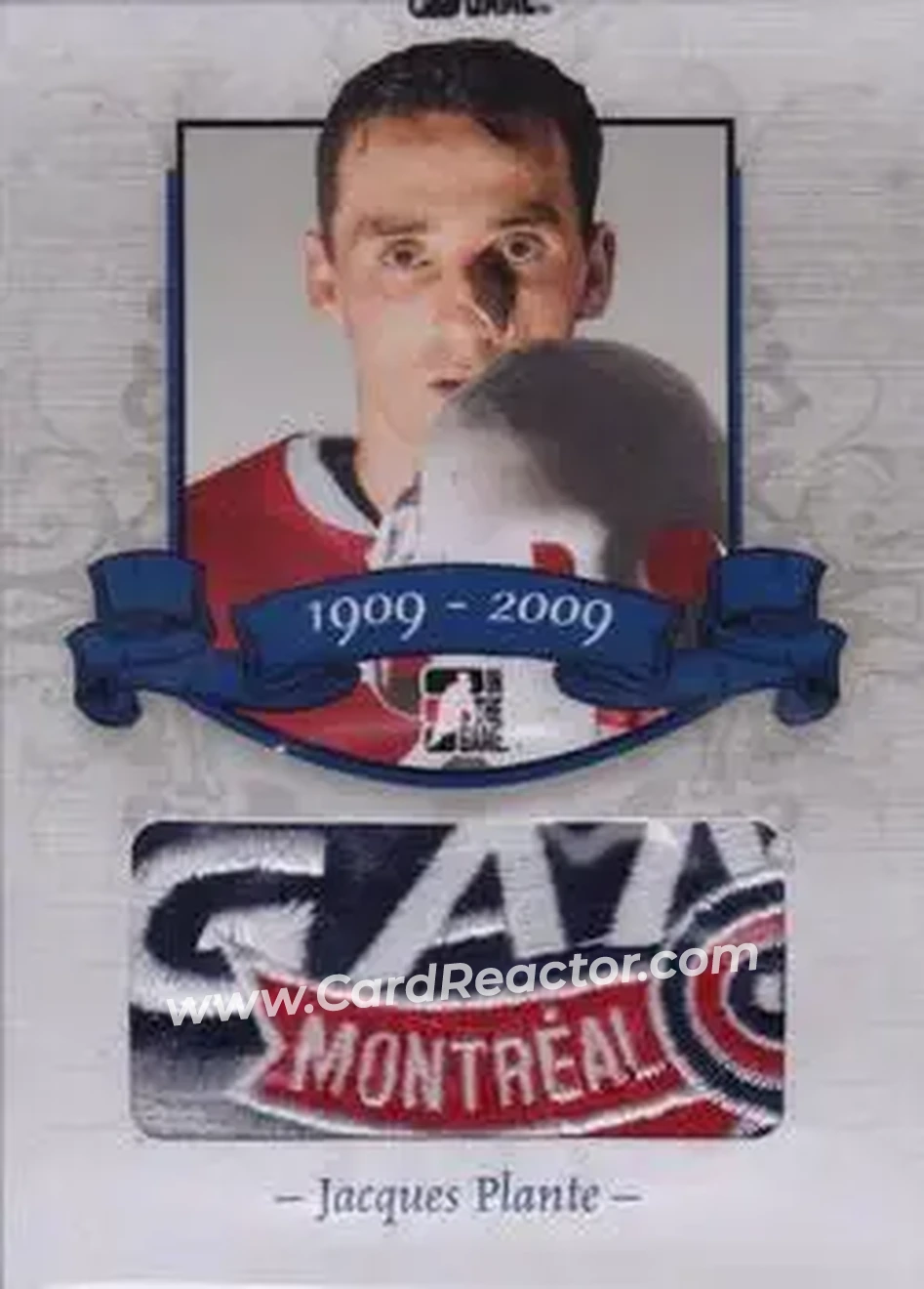 2008-09 In The Game Bleu Blanc et Rouge #24 - Jacques Plante - Montreal Canadiens - Front